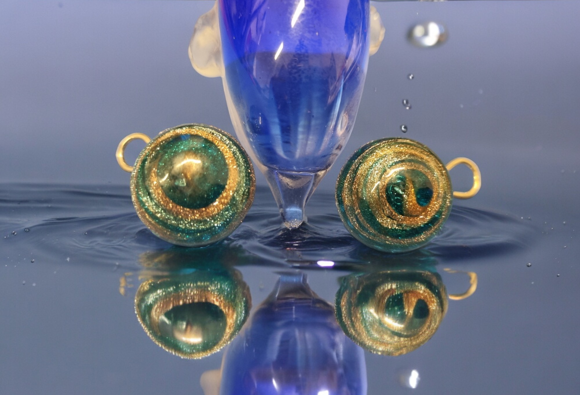 Orecchini verde scuro