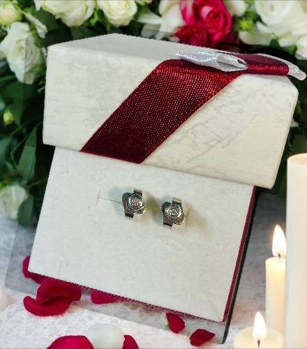 Orecchini con punto luce